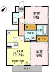 ウエストコテージの物件間取画像